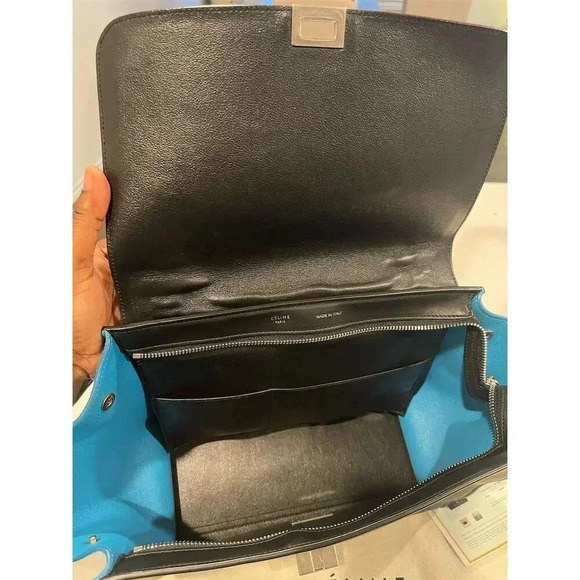 Celine Medium Trapeze Bag Tri-Color Top Handle with Dust Bag - Picture 7 of 13